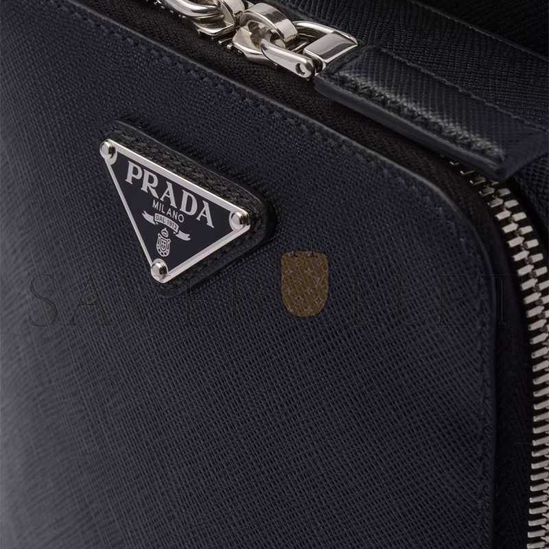 Pra*a brique saffiano leather bag 2vz106 (20*14*4cm)